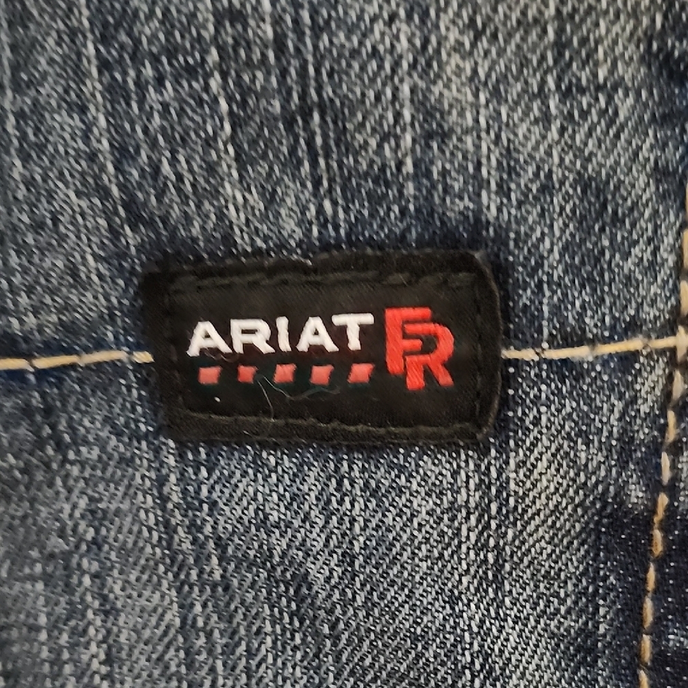 Ariat Blue Straight-Leg Jeans Classic Denim - Picture 2 of 13